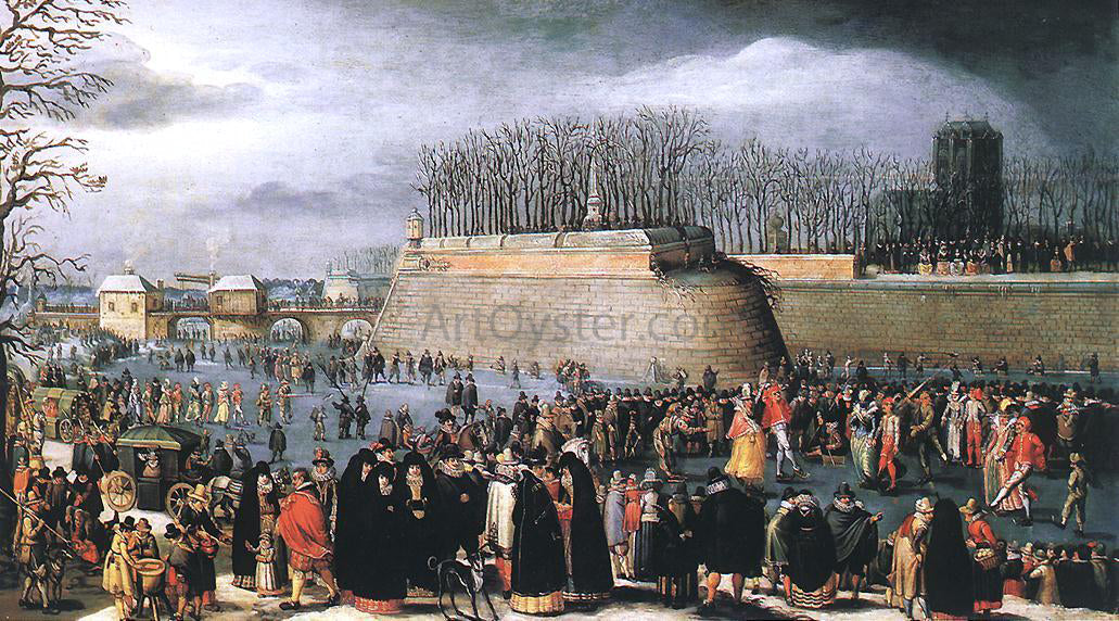 Denis Van Alsloot Skating During Carnival - Canvas Print