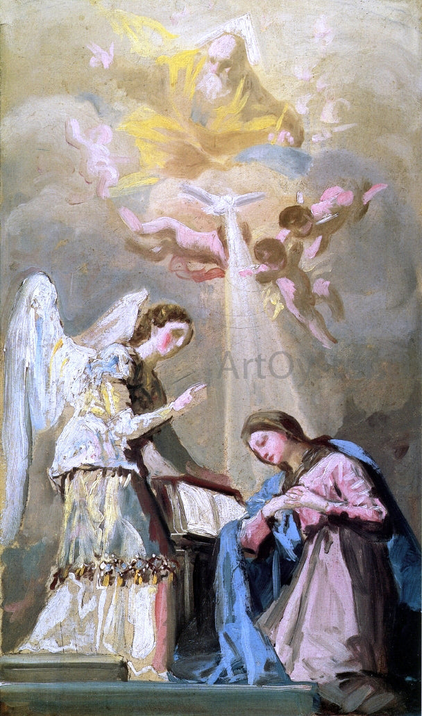 Francisco Jose de Goya Y Lucientes Sketch for The Annunciation - Canvas Print