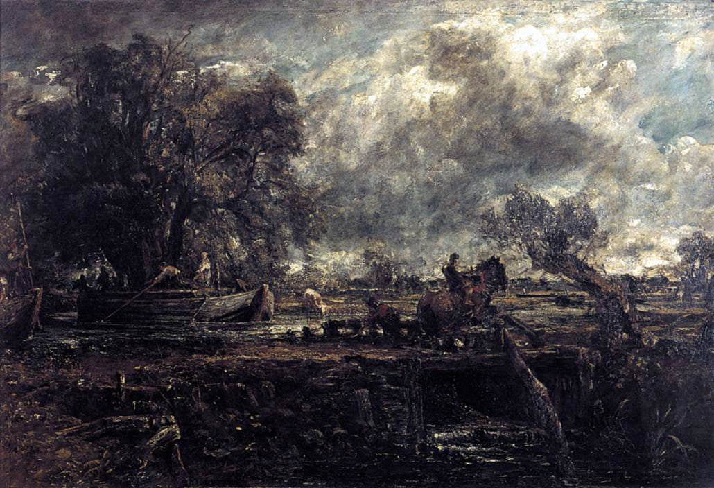 John Constable Sketch for The Leaping Horse - Canvas Print