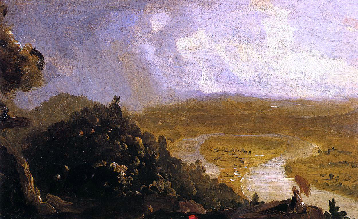 Thomas Cole Sketch for 'The Oxbow' - Canvas Print