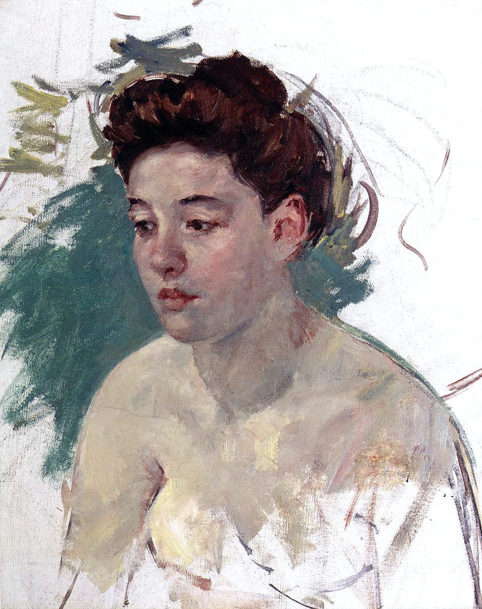 Mary Cassatt Sketch of Antoinette (no.1) - Canvas Print