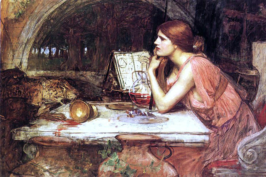 John William Waterhouse Sketch of Circe - Canvas Print