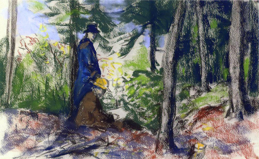 Robert Henri Sketchers in the Woods - Canvas Print