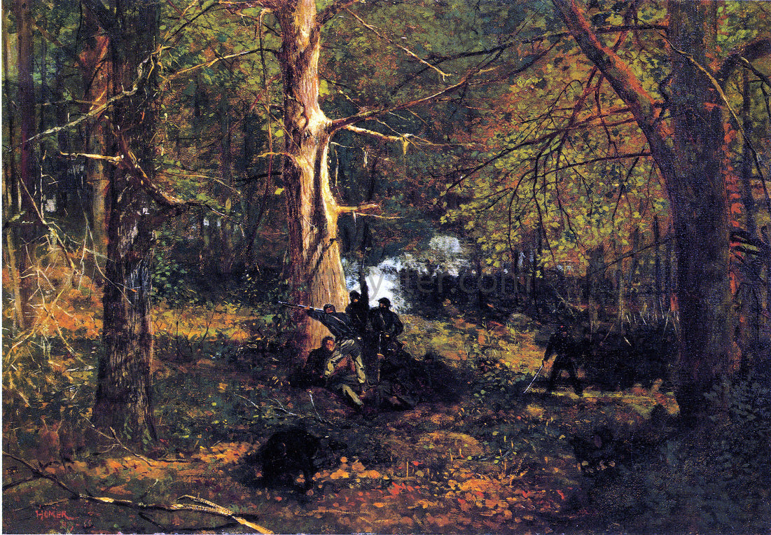 Winslow Homer Skirmish in the Wilderness - Canvas Print