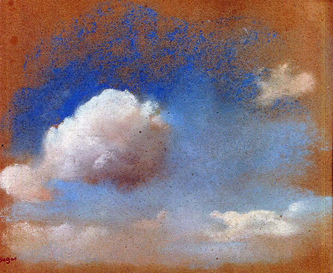 Edgar Degas Sky Study - Canvas Print