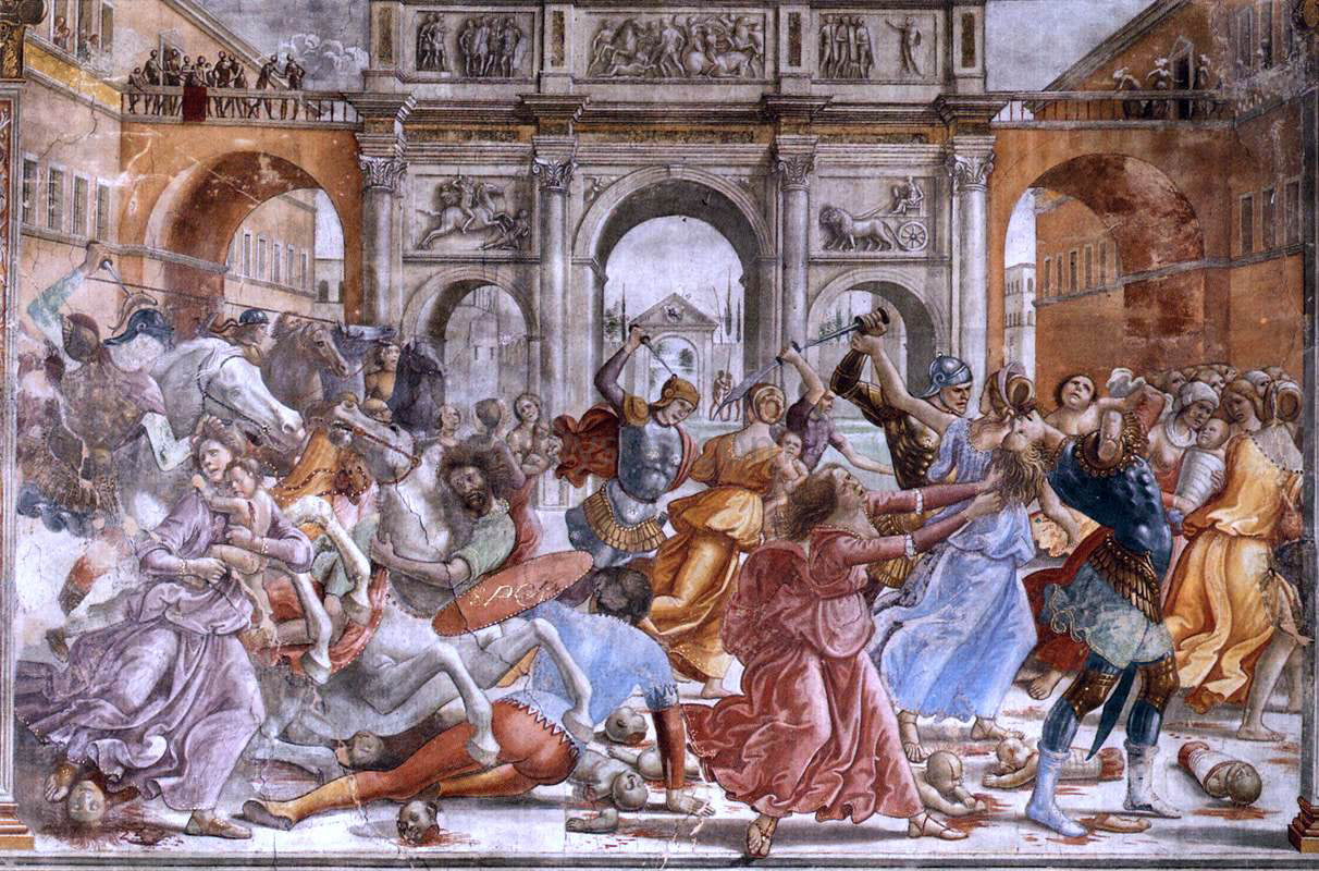 Domenico Ghirlandaio Slaughter of the Innocents - Canvas Print
