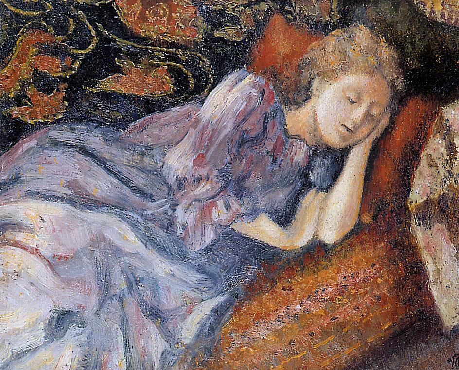 Georges Lemmen Sleep - Canvas Print