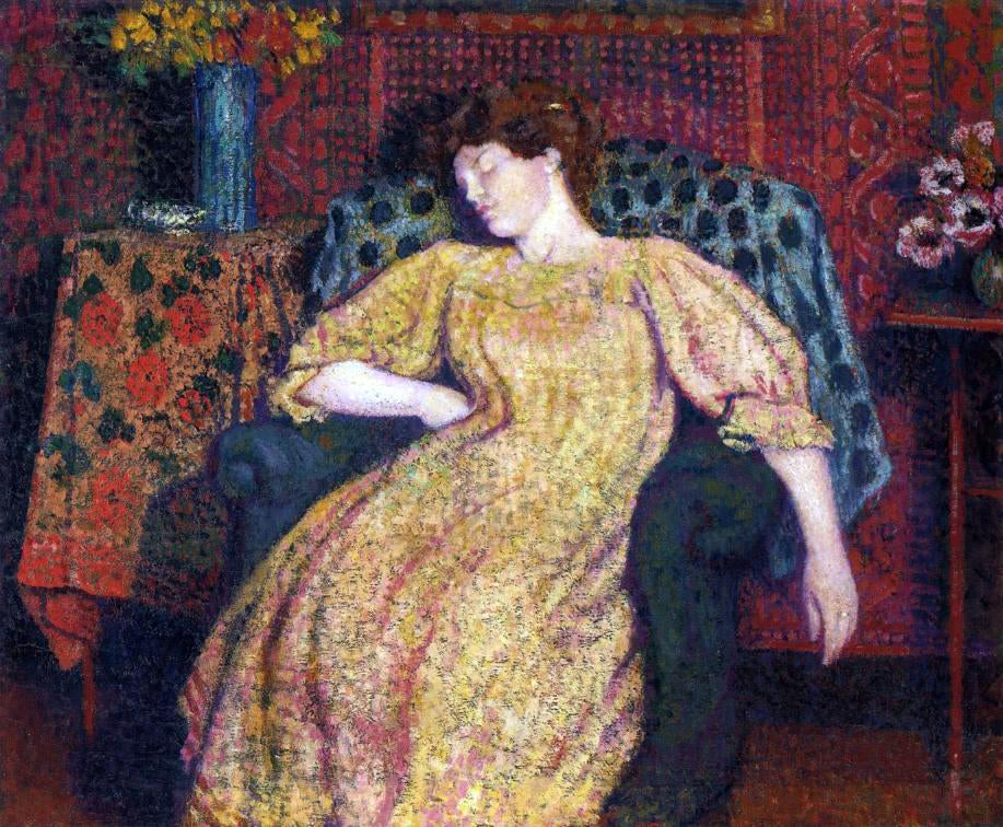 Georges Lemmen Sleeping - Canvas Print