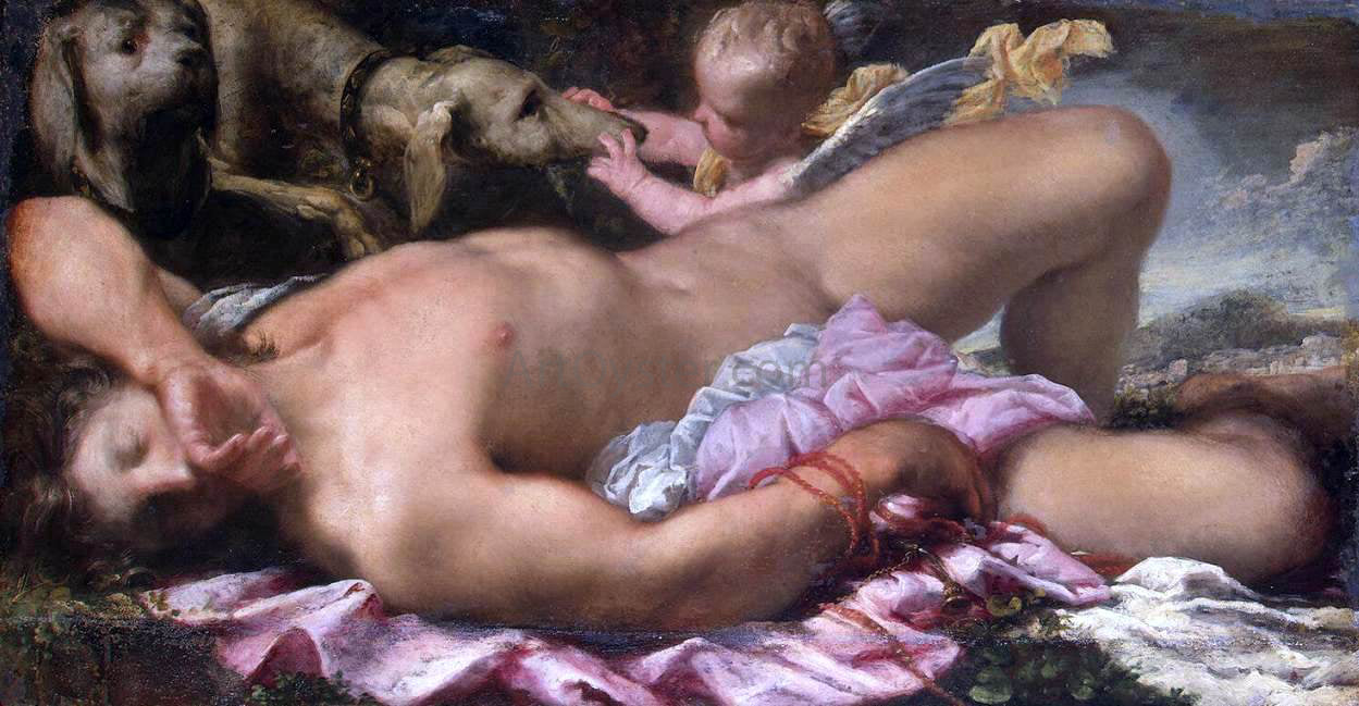 Pietro Liberi Sleeping Endymion - Canvas Print