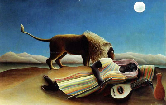 Henri Rousseau Sleeping Gypsy - Canvas Print