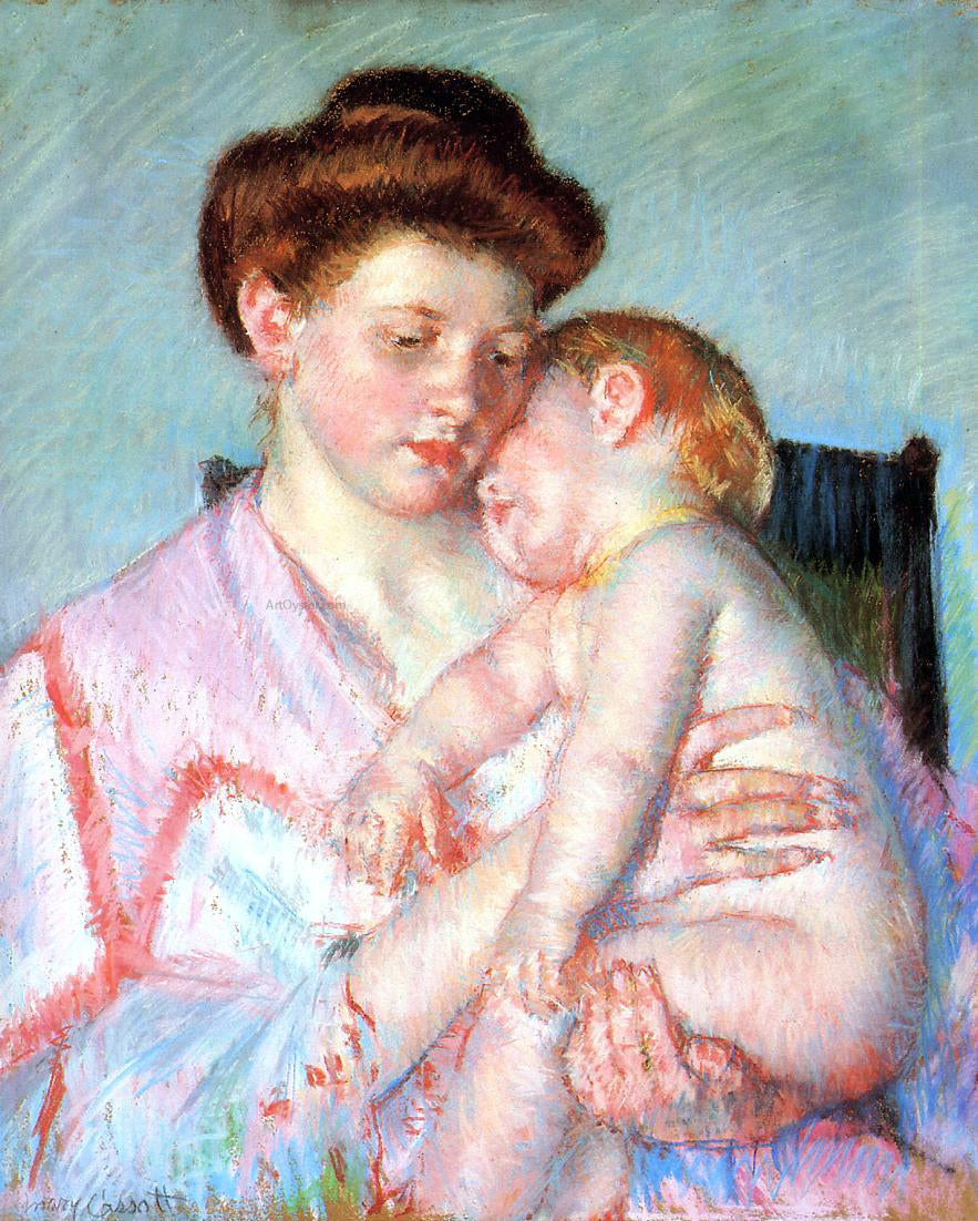 Mary Cassatt A Sleepy Baby - Canvas Print