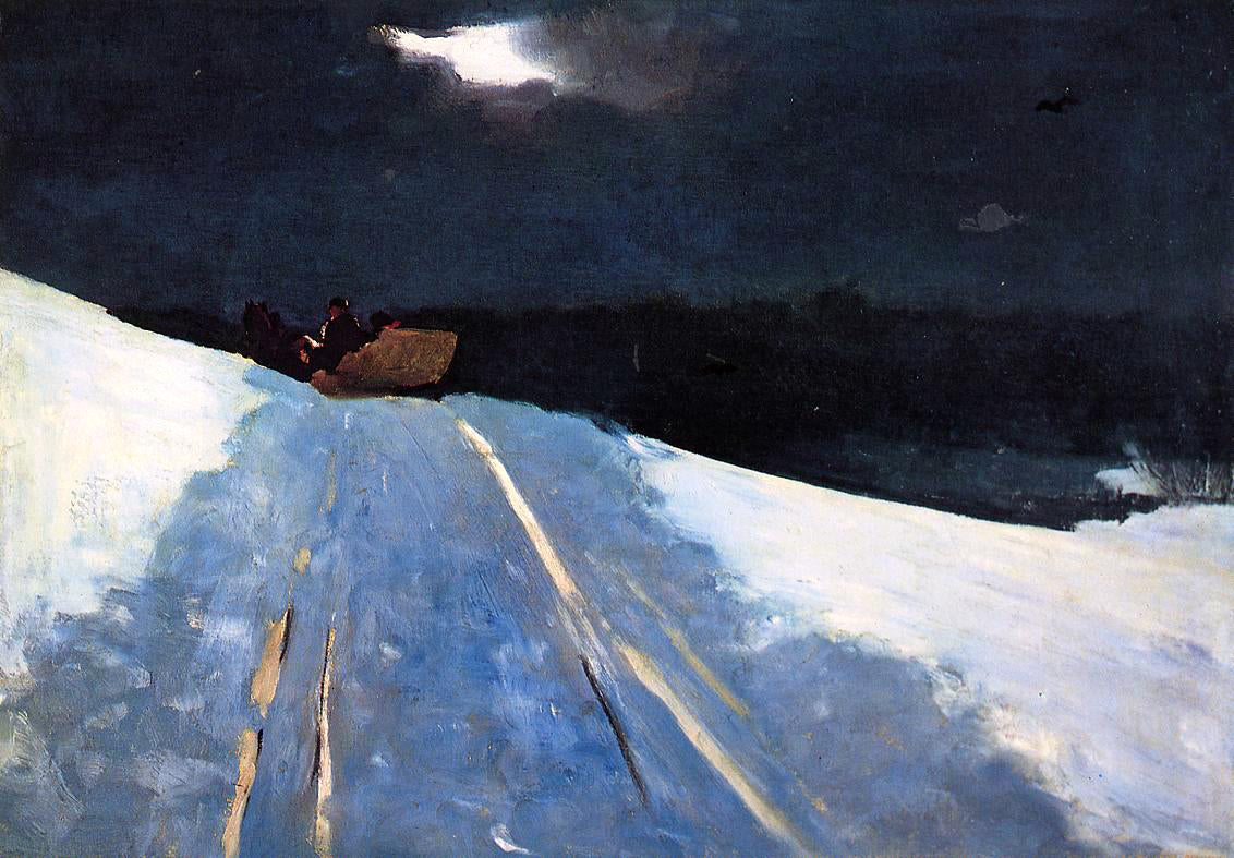 Winslow Homer Sleigh Ride - Canvas Print