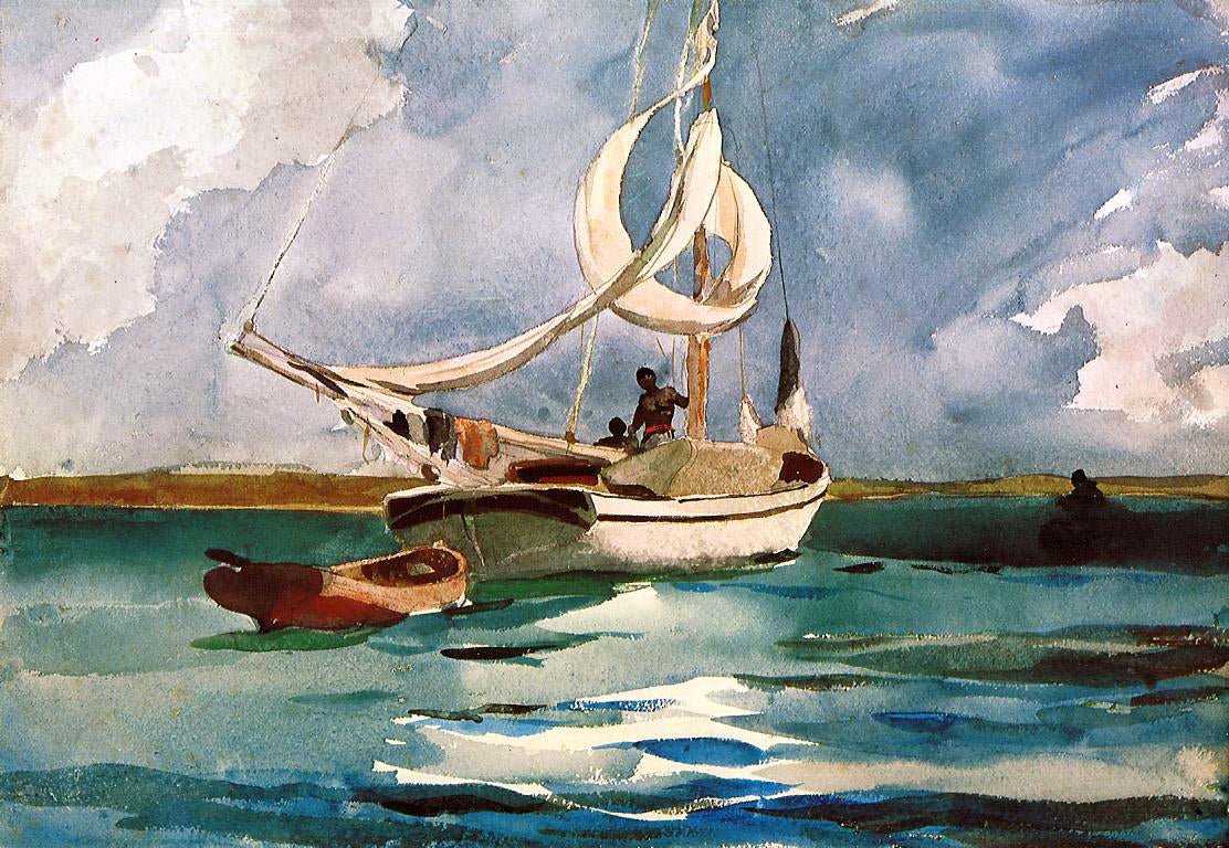 Winslow Homer Sloop, Bermuda - Canvas Print