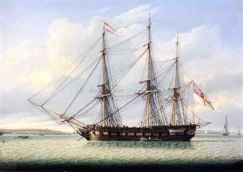Robert Salmon Sloop on the Mersey - Canvas Print