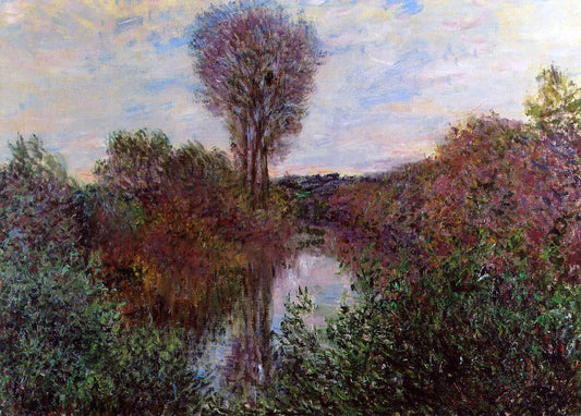 Claude Oscar Monet Small Arm of the Seine at Mosseaux - Canvas Print