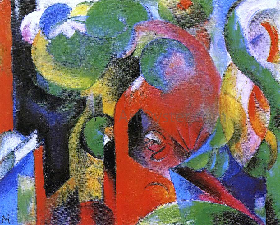 Franz Marc Small Composition III - Canvas Print