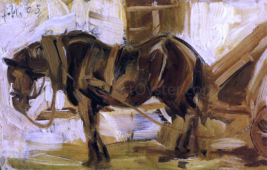 Franz Marc Small Horse Study - Canvas Print