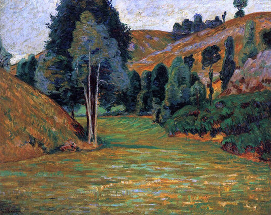 Armand Guillaumin A Small Valley at Pontgibaud - Canvas Print