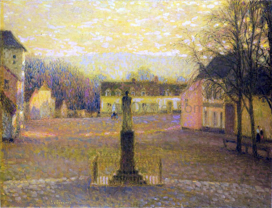 Henri Le Sidaner A Small Villa in Afternoon - Canvas Print