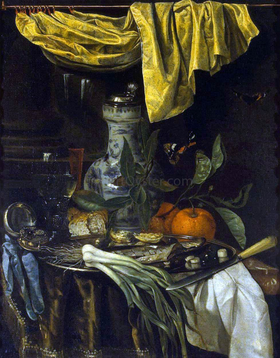 Juriaen Van Streeck Snack - Canvas Print