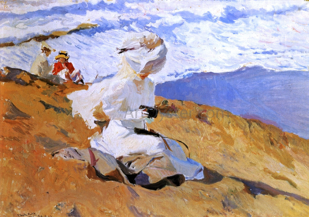 Joaquin Sorolla Y Bastida Snapshot, Biarritz - Canvas Print