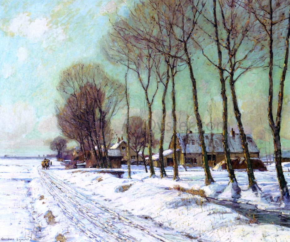 George Gardner Symons Snow Clad Fields in Morning Light - Canvas Print