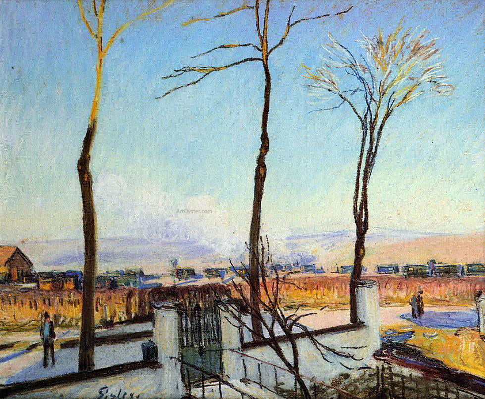 Alfred Sisley Snow Effect at Moret - Canvas Print