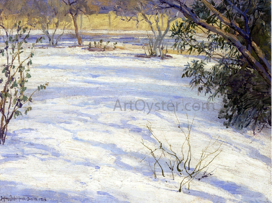 Julian Onderdonk Snow Scene - Canvas Print