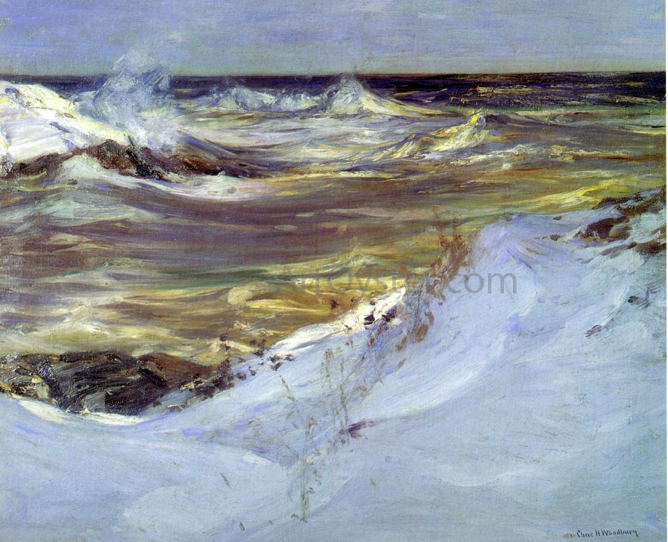 Charles H Woodbury Snow Shadow - Canvas Print