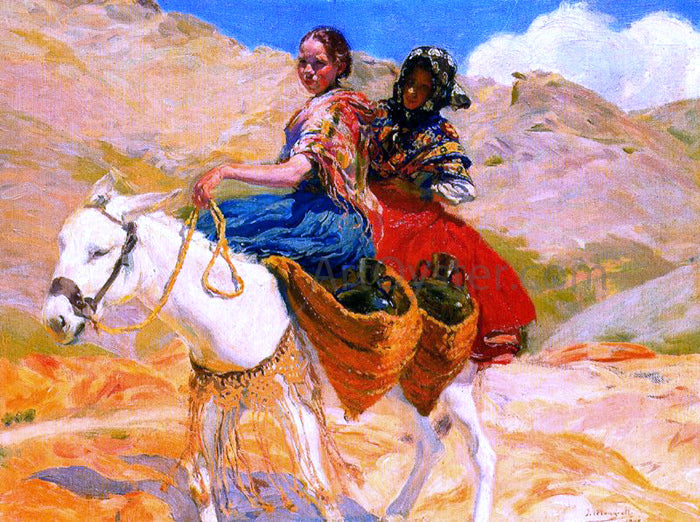 Mongrell Torrent Sobre el Burro - Canvas Print