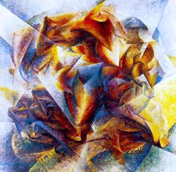 Umberto Boccioni Soccer (also known as Dynamic Action Image) - Canvas Print
