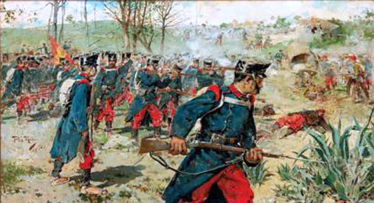 Alberto Pla Y Rubio Soldados - Canvas Print