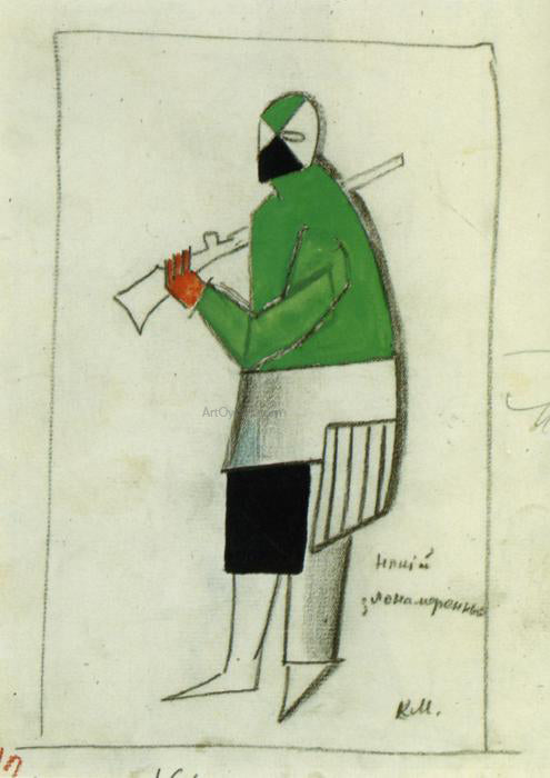 Kazimir Malevich Someone Wicked - Canvas Print