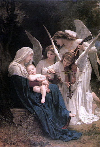 William Adolphe Bouguereau Song of the Angels - Canvas Print