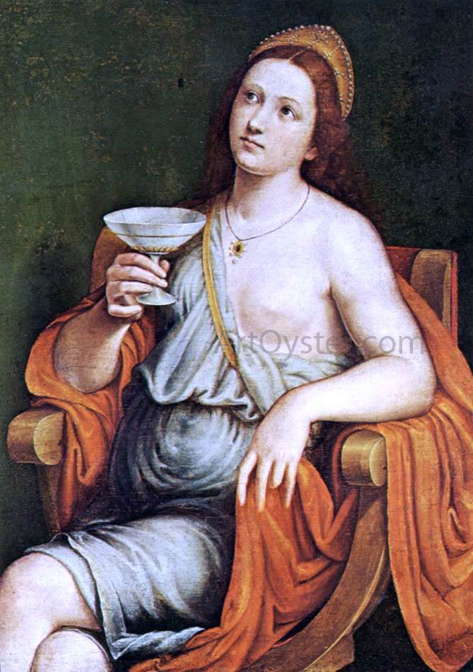 Giovanni Francesco Caroto Sophonisba Drinking the Poison - Canvas Print
