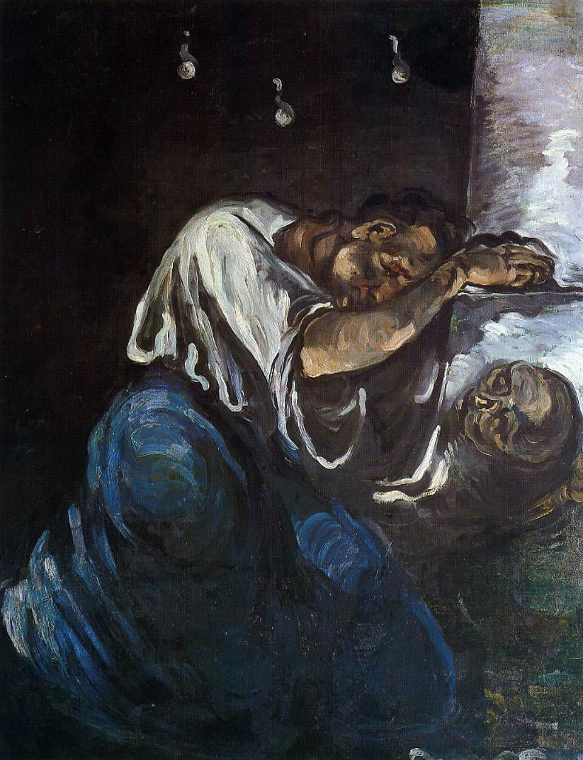 Paul Cezanne Sorrow (also known as The Magdalen) - Canvas Print