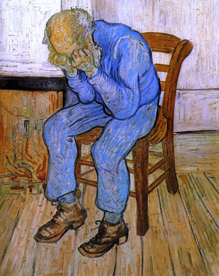 Vincent Van Gogh Sorrowful Old Man - Canvas Print
