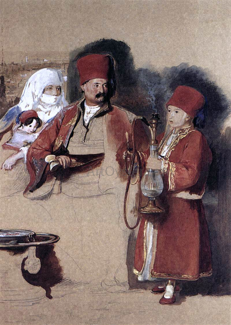 Sir David Wilkie Sotiri, Dragoman of Mr Colquhoun - Canvas Print