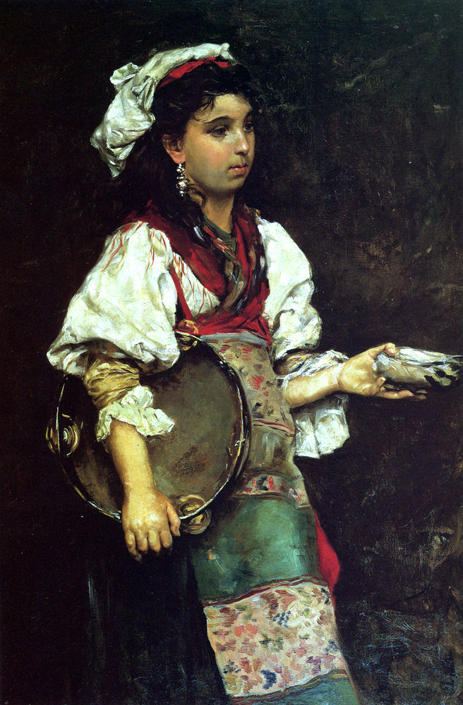 Julius LeBlanc Stewart A Spanish Girl - Canvas Print
