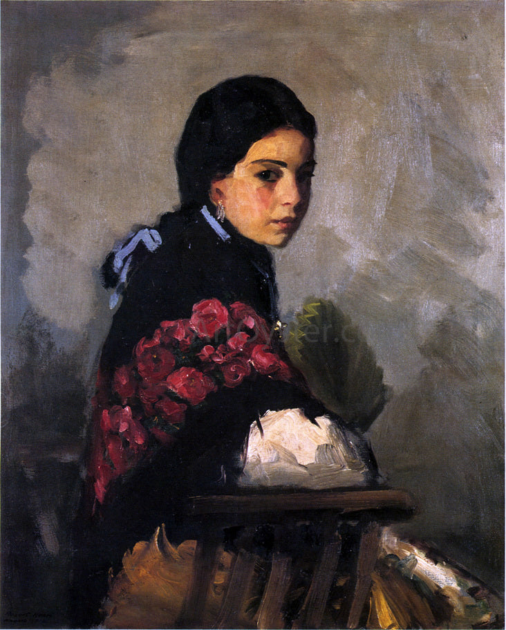Robert Henri Spanish Girl - Canvas Print