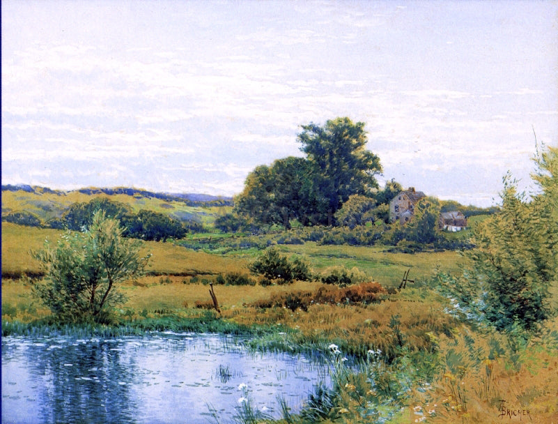 Alfred Thompson Bricher Sparklilng Summer - Canvas Print