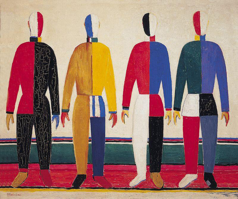 Kazimir Malevich Spotrsmeny - Canvas Print