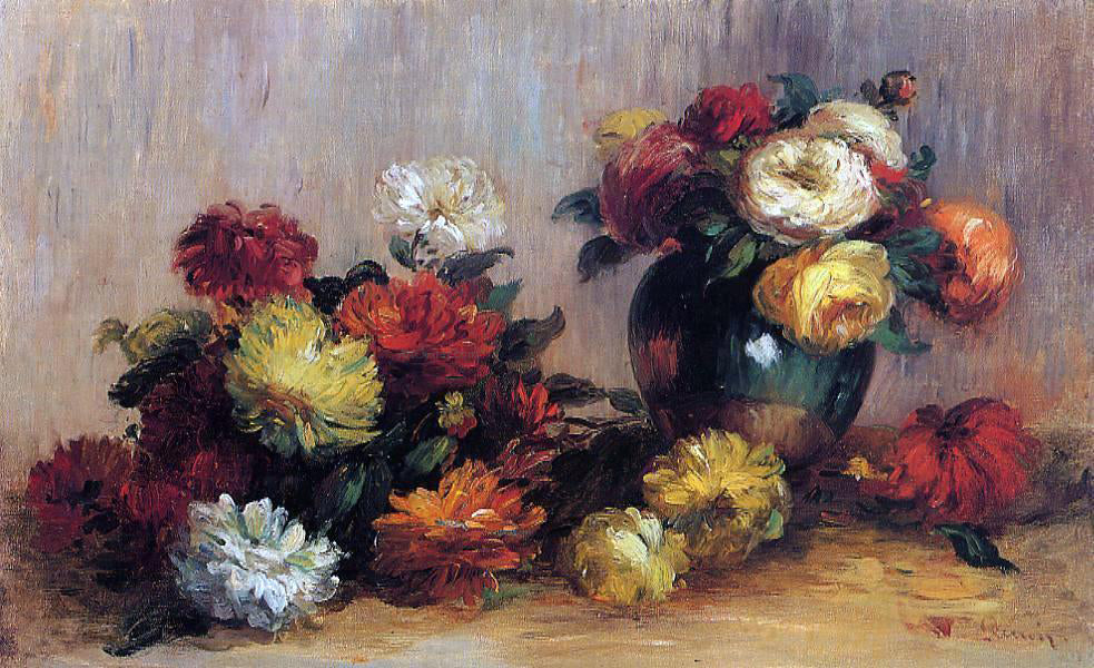 Pierre Auguste Renoir Sprays of Flowers - Canvas Print