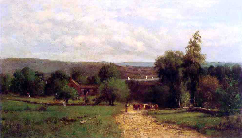 George Inness Spring - Canvas Print