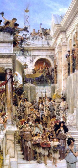 Sir Lawrence Alma-Tadema Spring - Canvas Print