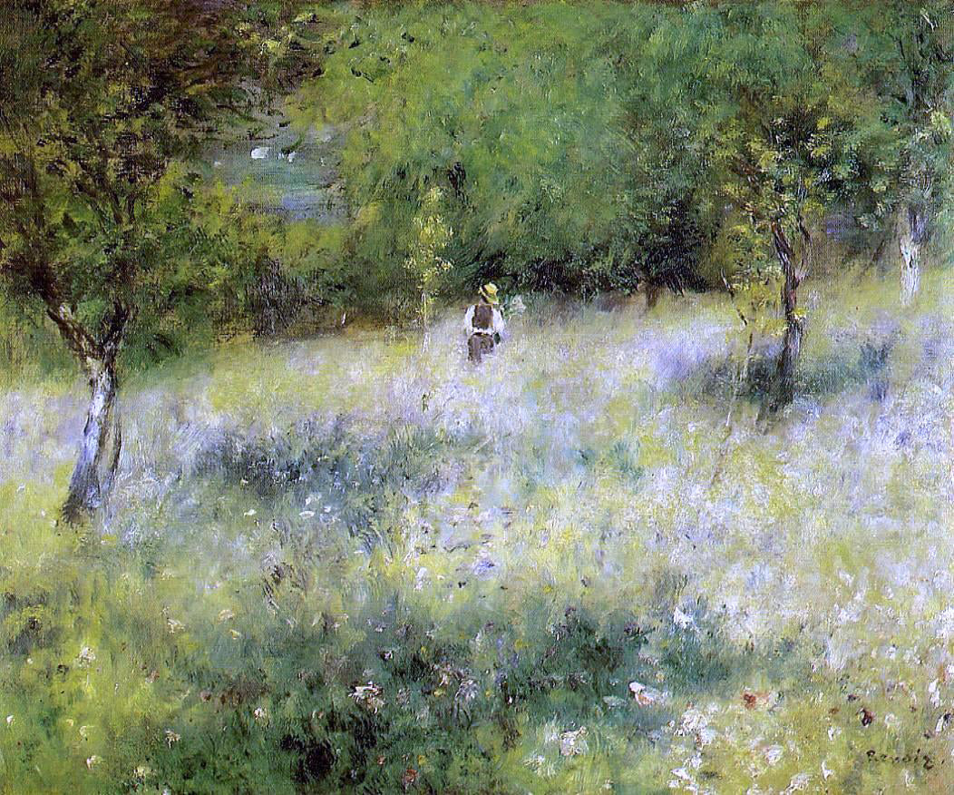 Pierre Auguste Renoir Spring at Catou - Canvas Print