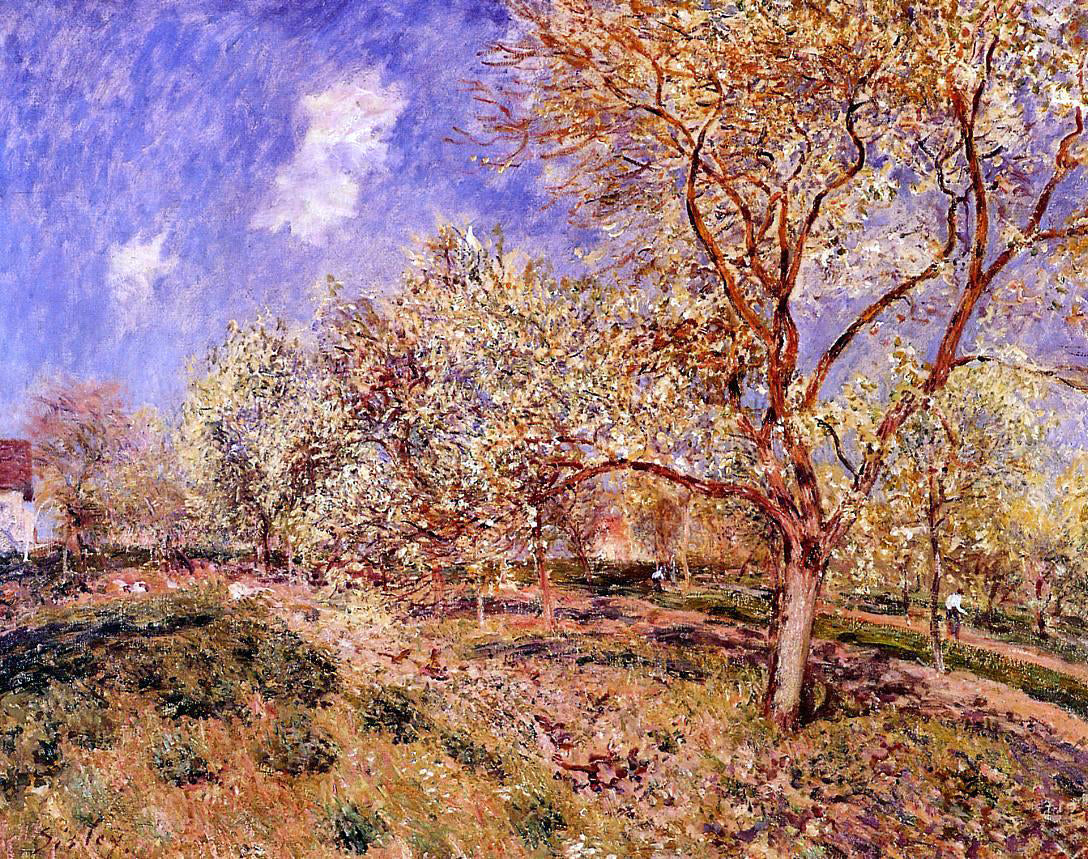 Alfred Sisley Spring at Veneux - Canvas Print