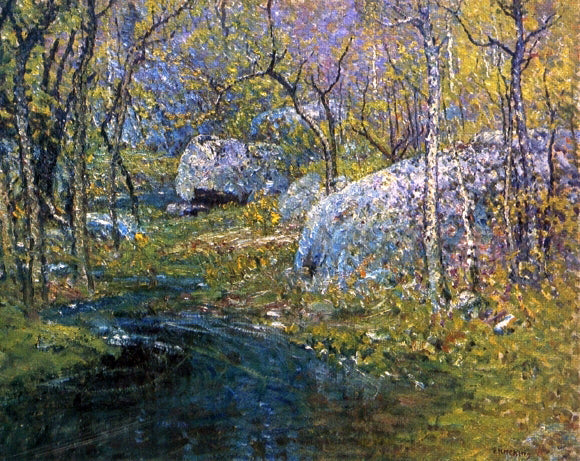 John Joseph Enneking A Spring Brook - Canvas Print