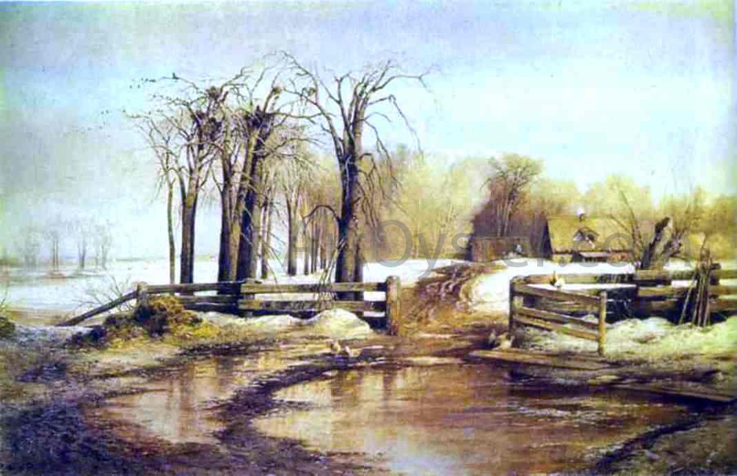 Alexei Kondratevich Savrasov Spring Day - Canvas Print