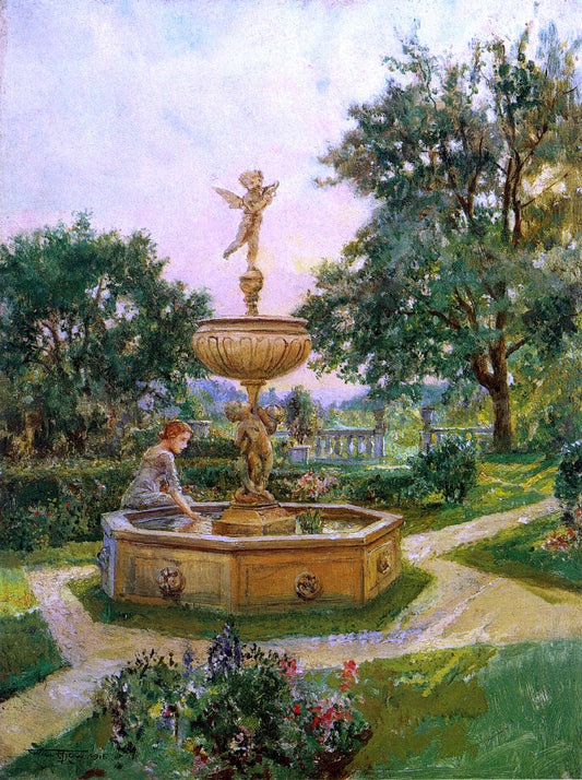 Will Hicok Low Spring Fountain - Canvas Print